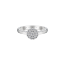 Snow White Pave Ring