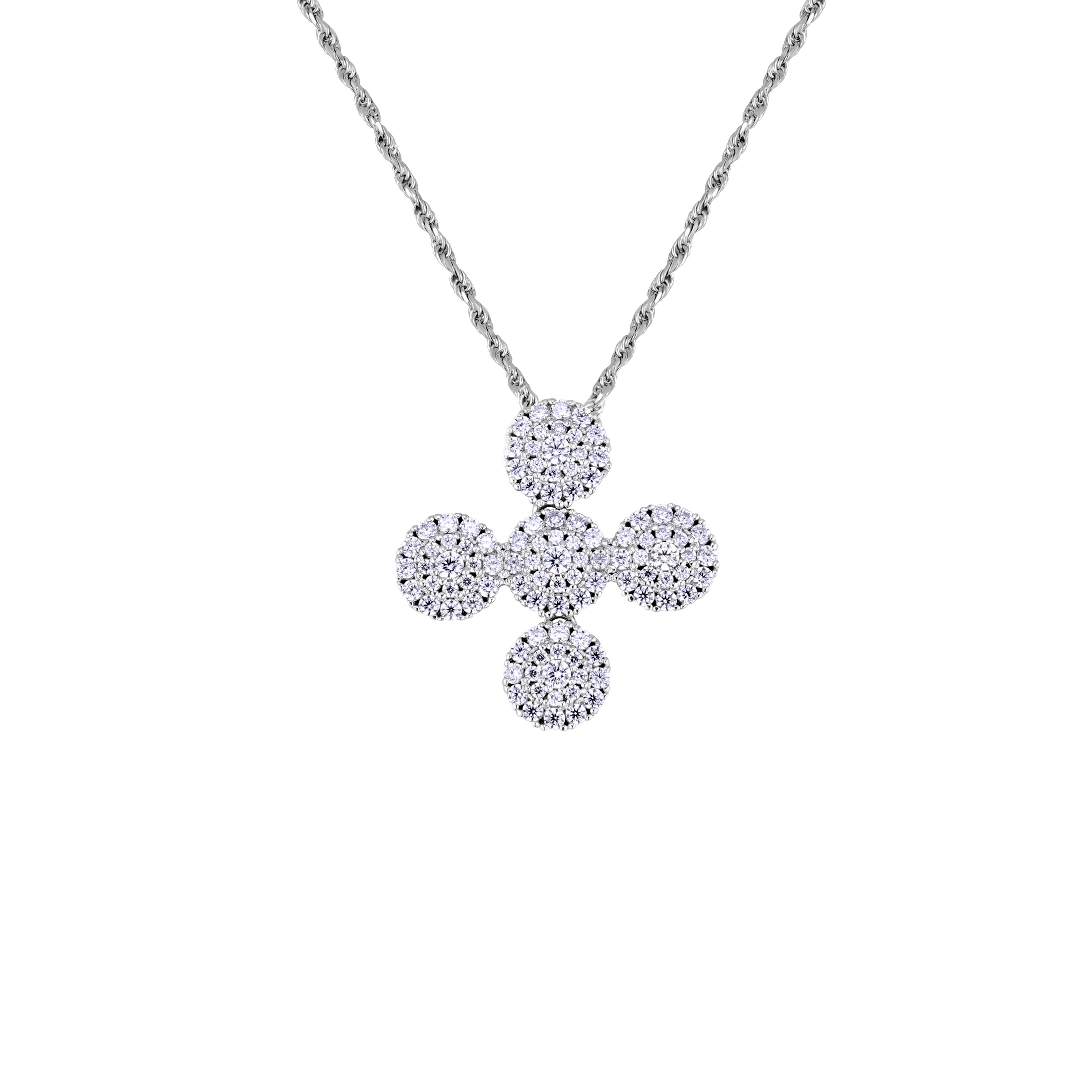 Snow White Pave Necklace